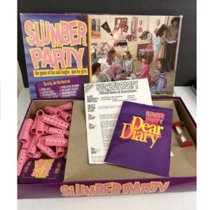 Slumber Party Sleepover 90s Board Game Goody Hair Rollers 1990 Cadaco Vintage